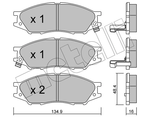 Brake Pad Set, disc brake