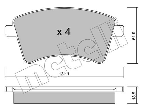 Brake Pad Set, disc brake