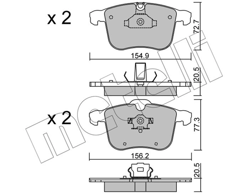 Brake Pad Set, disc brake