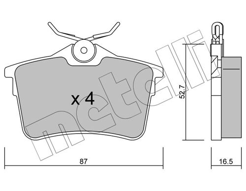 Brake Pad Set, disc brake