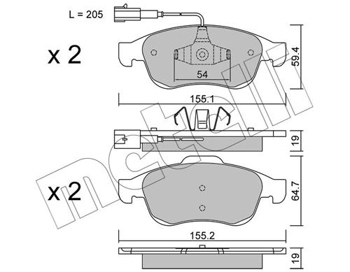 Brake Pad Set, disc brake