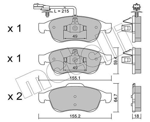 Brake Pad Set, disc brake