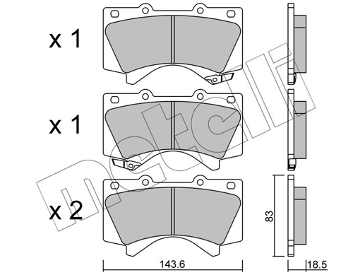 Brake Pad Set, disc brake