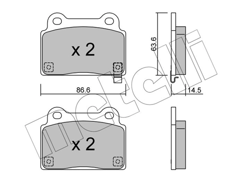 Brake Pad Set, disc brake