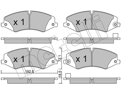 Brake Pad Set, disc brake