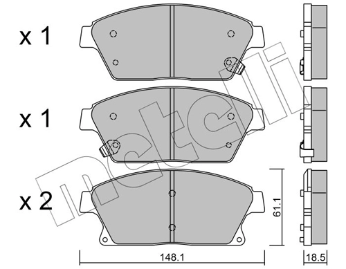 Brake Pad Set, disc brake