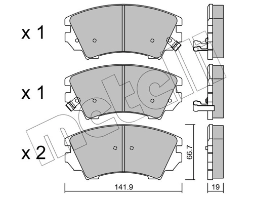 Brake Pad Set, disc brake