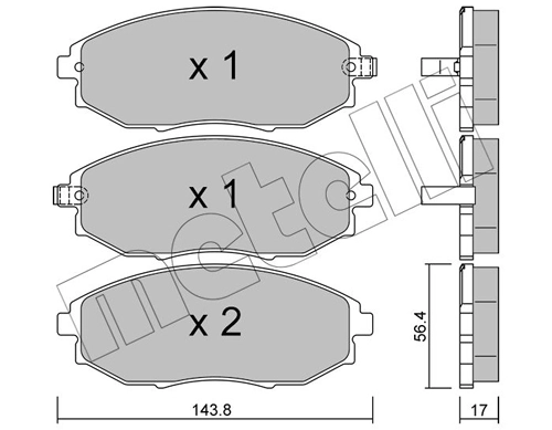 Brake Pad Set, disc brake