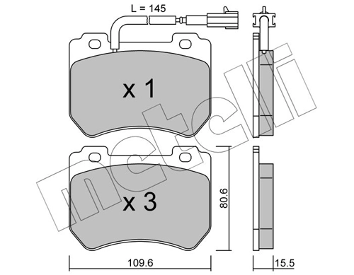 Brake Pad Set, disc brake