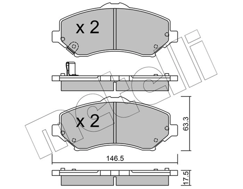 Brake Pad Set, disc brake