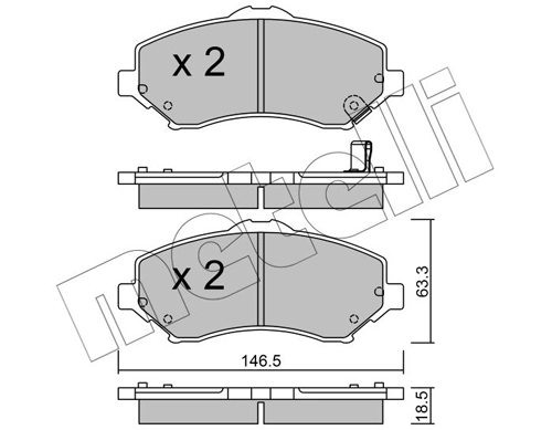 Brake Pad Set, disc brake