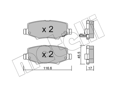 Brake Pad Set, disc brake