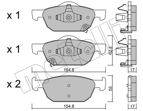 Brake Pad Set, disc brake