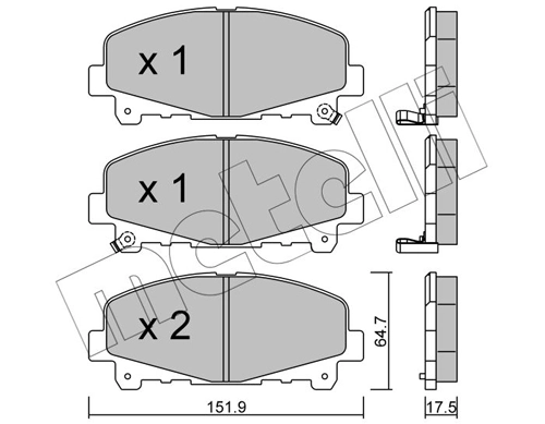 Brake Pad Set, disc brake