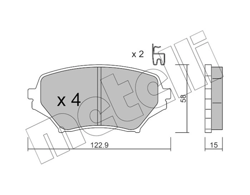 Brake Pad Set, disc brake