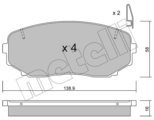 Brake Pad Set, disc brake