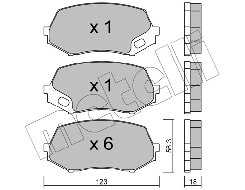 Brake Pad Set, disc brake
