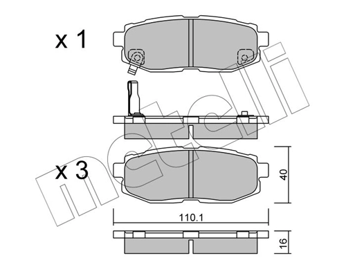 Brake Pad Set, disc brake