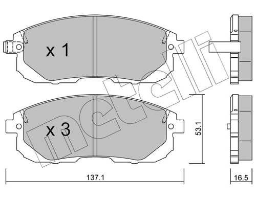Brake Pad Set, disc brake