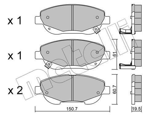 Brake Pad Set, disc brake