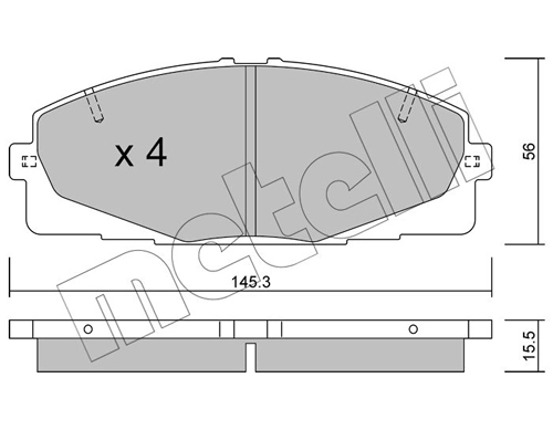 Brake Pad Set, disc brake