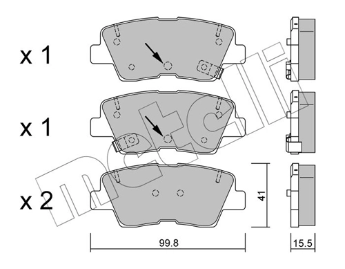 Brake Pad Set, disc brake