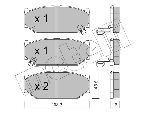 Brake Pad Set, disc brake