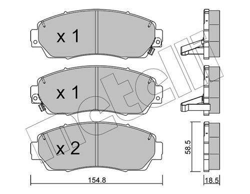 Brake Pad Set, disc brake