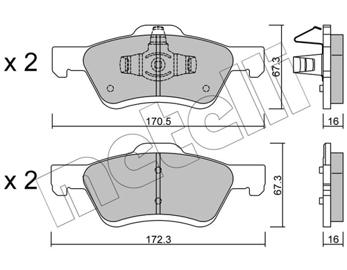 Brake Pad Set, disc brake