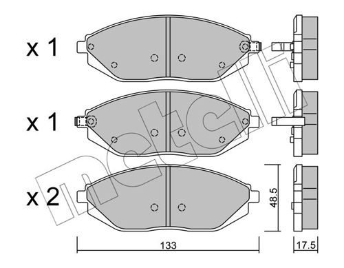 Brake Pad Set, disc brake