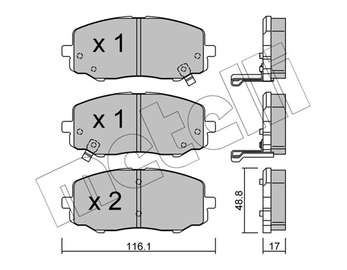 Brake Pad Set, disc brake