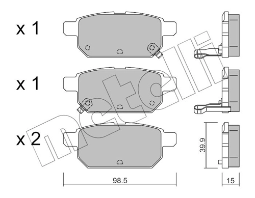 Brake Pad Set, disc brake