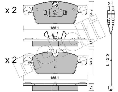 Brake Pad Set, disc brake