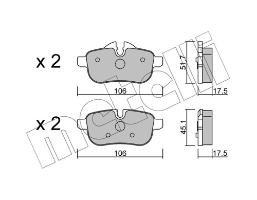 Brake Pad Set, disc brake