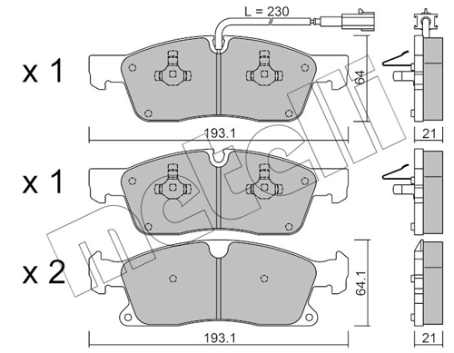 Brake Pad Set, disc brake