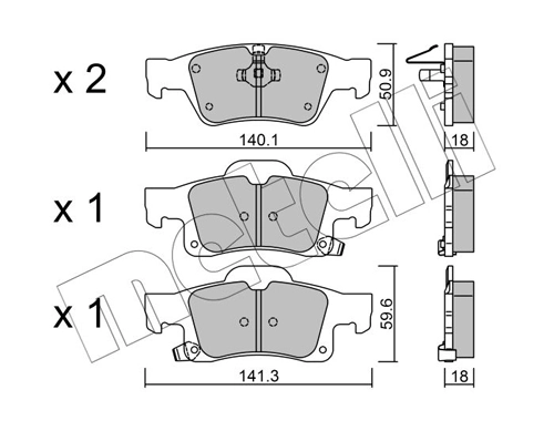 Brake Pad Set, disc brake