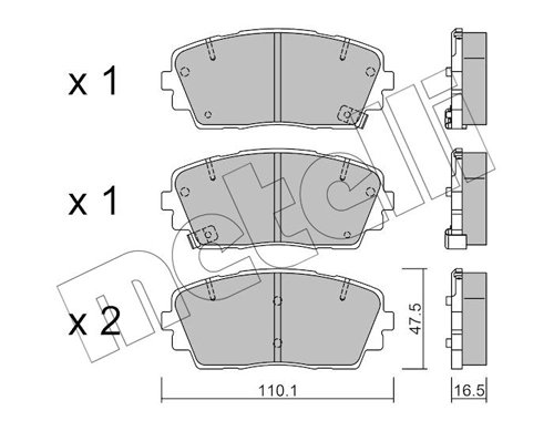 Brake Pad Set, disc brake