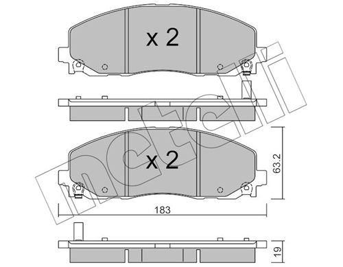 Brake Pad Set, disc brake