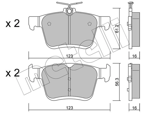 Brake Pad Set, disc brake