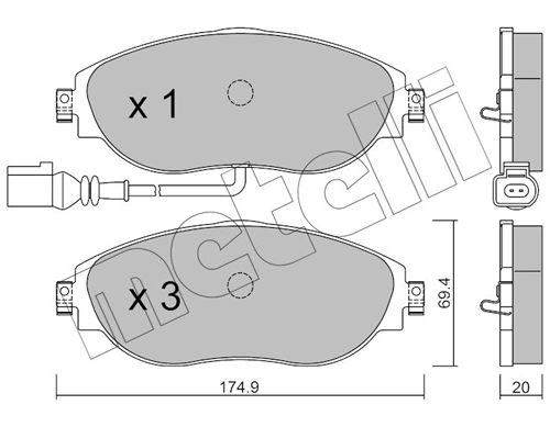 Brake Pad Set, disc brake