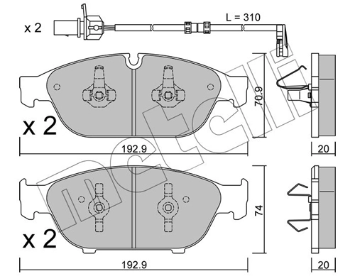 Brake Pad Set, disc brake