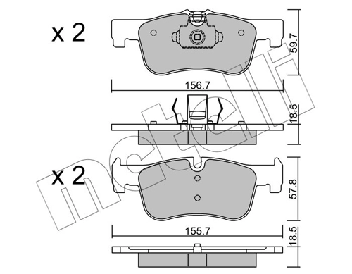 Brake Pad Set, disc brake