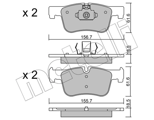 Brake Pad Set, disc brake