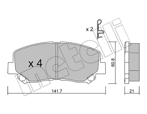 Brake Pad Set, disc brake