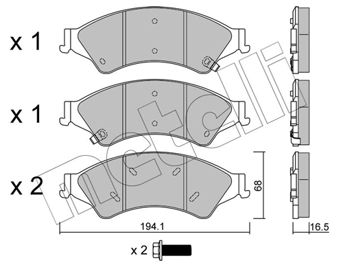 Brake Pad Set, disc brake