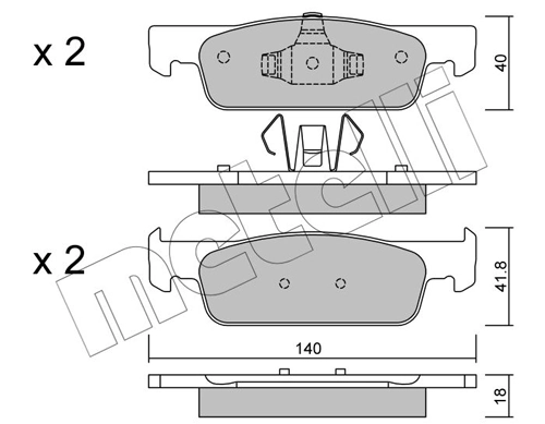 Brake Pad Set, disc brake