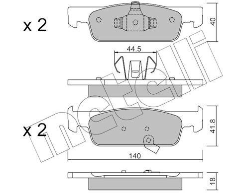Brake Pad Set, disc brake