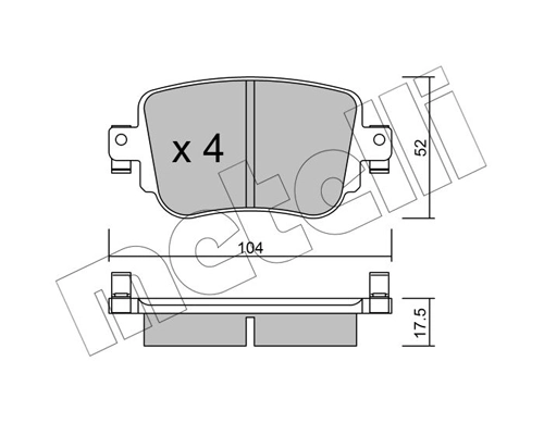 Brake Pad Set, disc brake