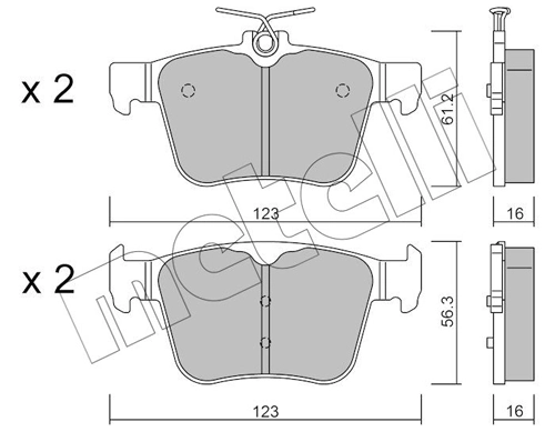 Brake Pad Set, disc brake