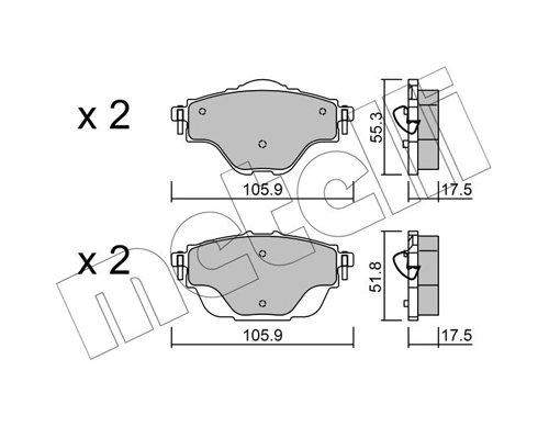 Brake Pad Set, disc brake